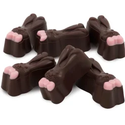 Dark Chocolate|Nut Chocolate<Hotel Chocolat Dark Gianduja Chocolate Bunny Selector