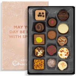 Vegetarian Chocolates|Letterbox Gifts<Hotel Chocolat Everything H-box with A Little Sparkle Sleeve