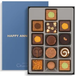 Chocolate Without Alcohol|Chocolate Boxes<Hotel Chocolat Exquisitely Nutty H-box with Happy Anniversary Sleeve