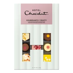 Vegetarian Chocolates|Chocolate Without Alcohol<Hotel Chocolat Exuberantly Fruity H-box with You Did It Sleeve