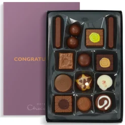 Chocolate Without Alcohol|Letterbox Gifts<Hotel Chocolat Milk to Caramel H-Box with Congratulations Sleeve