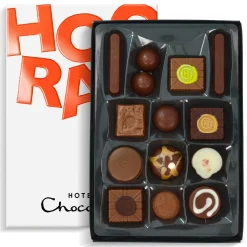 Chocolate Without Alcohol|Letterbox Gifts<Hotel Chocolat Milk to Caramel H-box with Hooray Sleeve