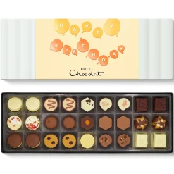 Vegetarian Chocolates|Chocolate Without Alcohol<Hotel Chocolat Patisserie Sleekster with Birthday Balloons Sleeve
