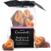 Fruity Chocolate|Raspberry Chocolate<Hotel Chocolat Raspberry & Peach Chocolate Hearts Ribbon Bag