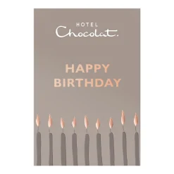 Vegetarian Chocolates|Letterbox Gifts<Hotel Chocolat Serious Dark Fix H-Box with Happy Birthday Sleeve