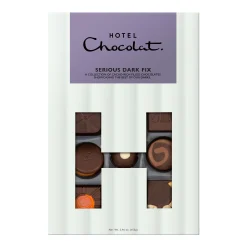 Vegetarian Chocolates|Letterbox Gifts<Hotel Chocolat Serious Dark Fix H-Box with Congratulations Sleeve