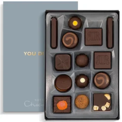 Vegetarian Chocolates|Letterbox Gifts<Hotel Chocolat Serious Dark Fix H-box with You Did It Sleeve
