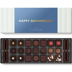 Letterbox Gifts|Chocolate Boxes<Hotel Chocolat Serious Dark Fix Sleekster with Happy Anniversary Sleeve