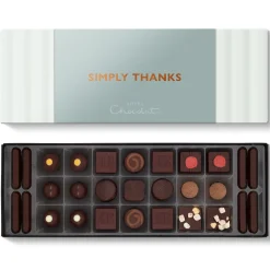 Letterbox Gifts|Chocolate Boxes<Hotel Chocolat Serious Dark Fix Sleekster with Simply Thanks Sleeve