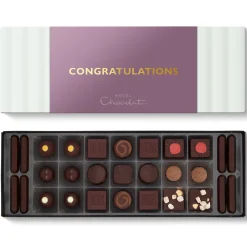 Letterbox Gifts|Chocolate Boxes<Hotel Chocolat Serious Dark Fix Sleekster with Congratulations Sleeve