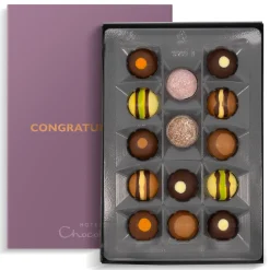 Letterbox Gifts|Chocolate Boxes<Hotel Chocolat Tipsy Truffles H-Box with Congratulations Sleeve