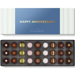 Vegetarian Chocolates|Letterbox Gifts<Hotel Chocolat Tipsy Truffles Sleekster with Happy Anniversary Sleeve